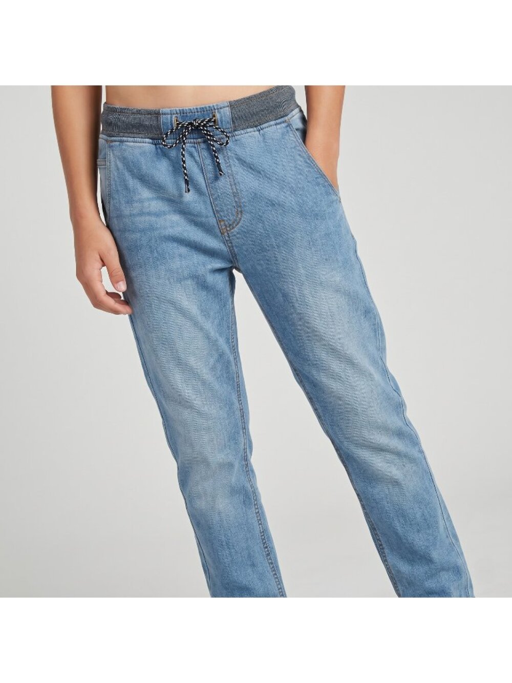 Zara Collection Boy's Jogger Style Soft Denim Blue Jeans Pants in size 13-14 NWT